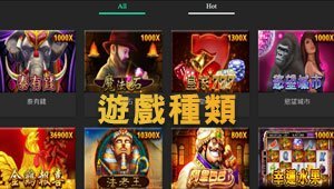 娛樂城電子遊戲遊戲種類